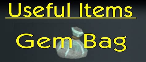 gem bag runescape|osrs gem bag worth it.